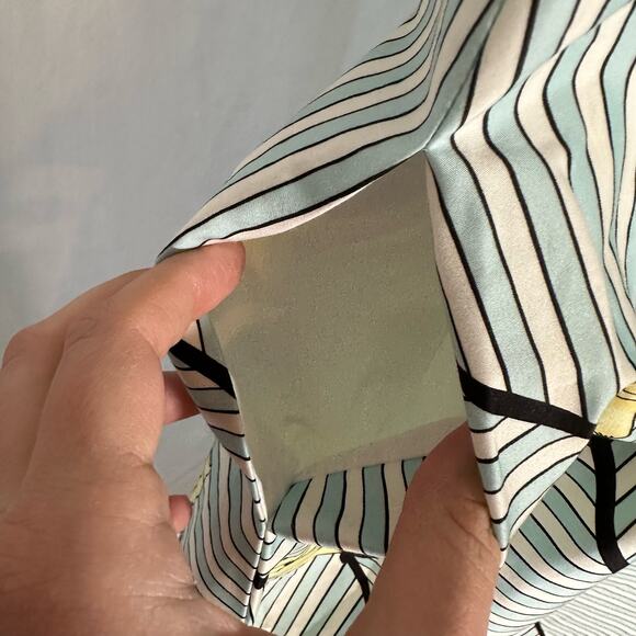 Talbots NWOT Women's 2P 2 Petite Sleeveless Striped and Floral Fit & Flare Dress - Picture 7 of 10